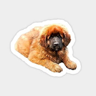 Leonberger Fluffy Puppy Dog Sticker